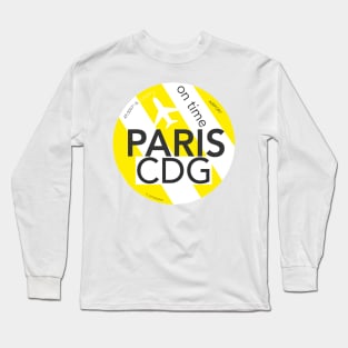 Paris on time Long Sleeve T-Shirt